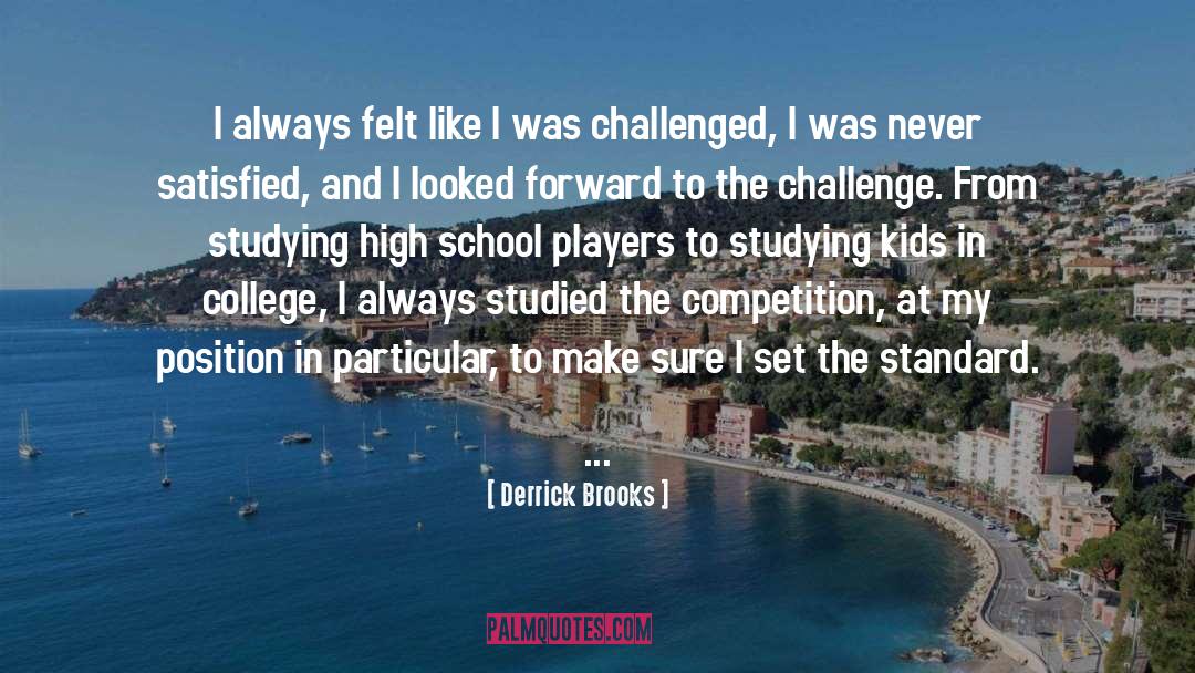 Burren College quotes by Derrick Brooks