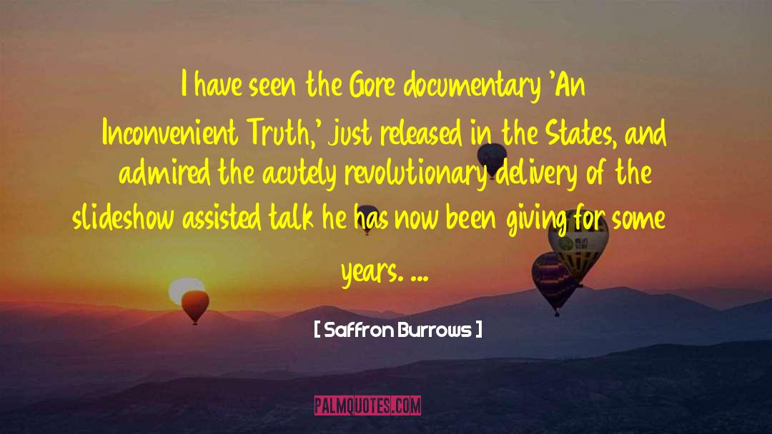 Burrows quotes by Saffron Burrows