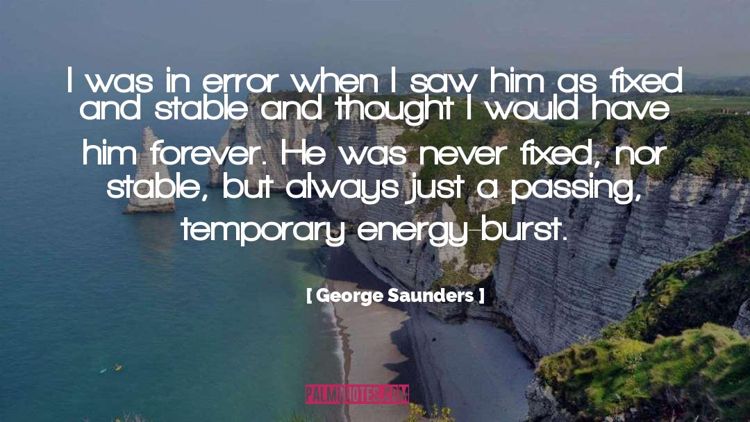 Burst quotes by George Saunders