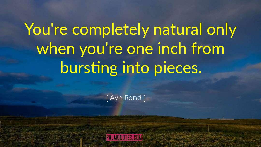 Bursting Bubble quotes by Ayn Rand