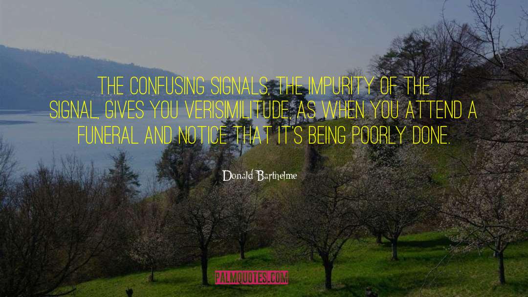 Burthey Funeral Chapel quotes by Donald Barthelme