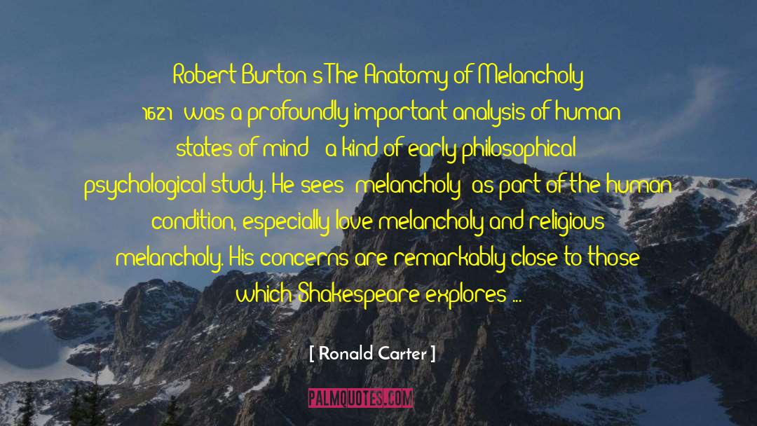 Burton quotes by Ronald Carter