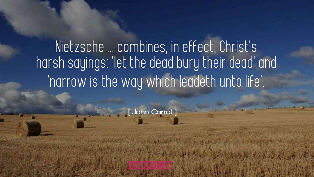 Bury quotes by John Carroll