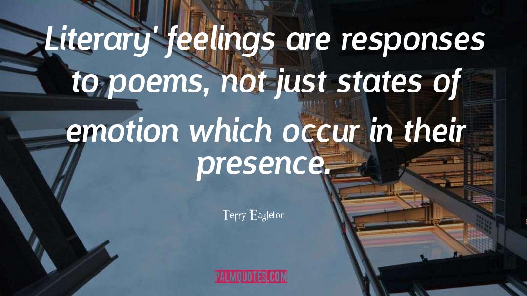 Burying Feelings quotes by Terry Eagleton