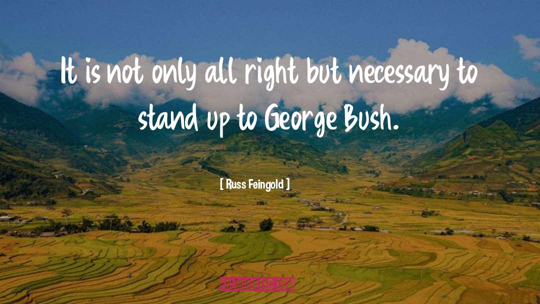 Bush quotes by Russ Feingold