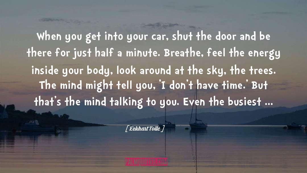 Busiest quotes by Eckhart Tolle