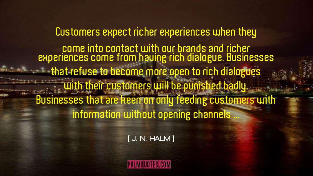 Business Advice quotes by J. N. HALM