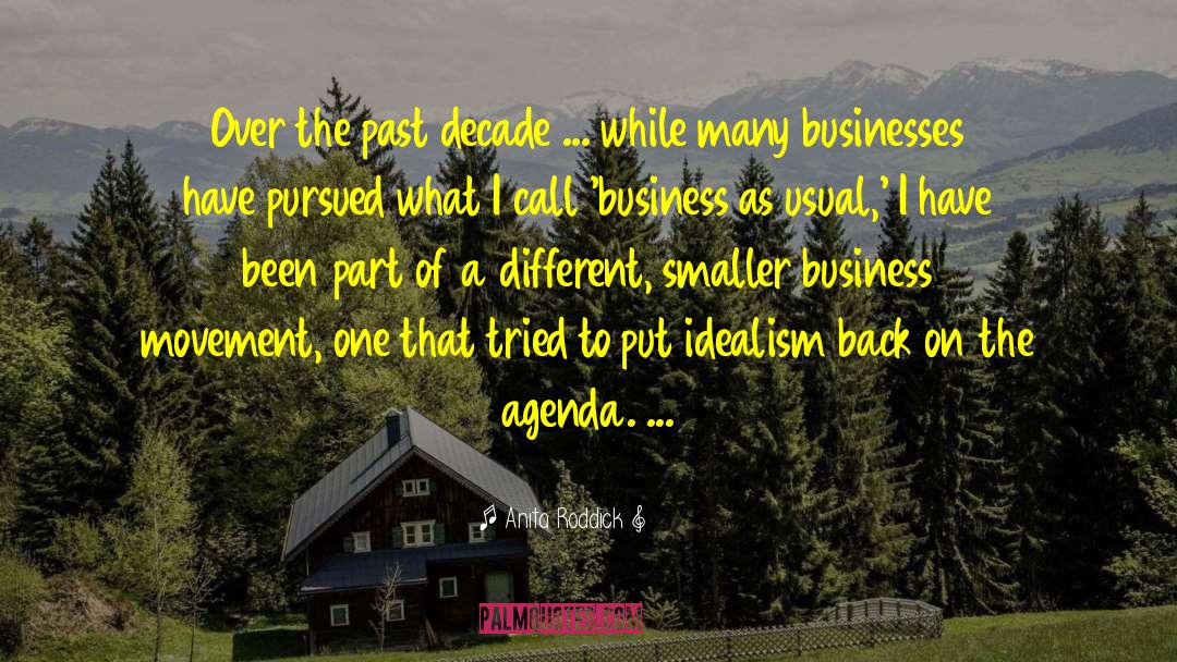 Business As Usual quotes by Anita Roddick