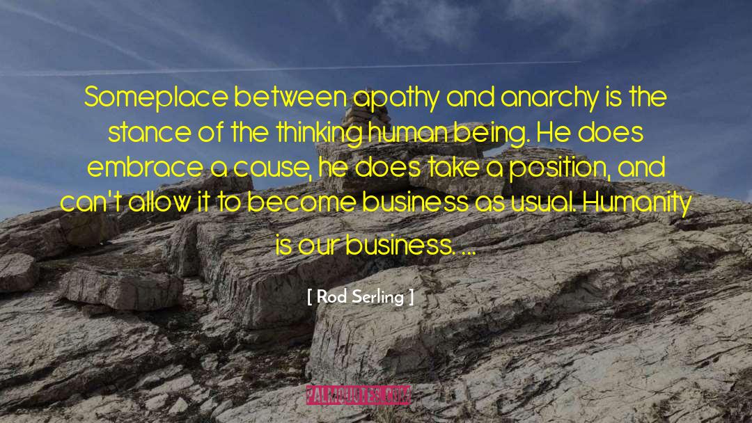 Business As Usual quotes by Rod Serling