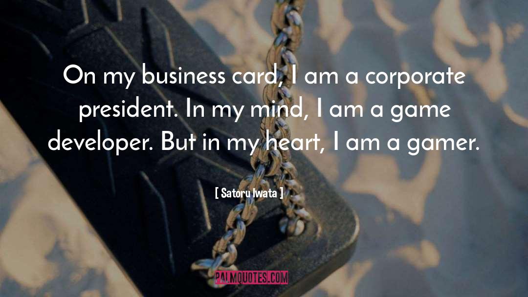 Business Card quotes by Satoru Iwata