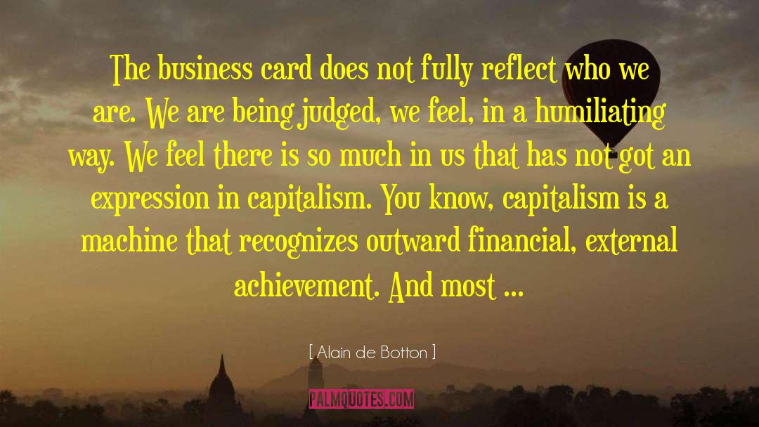Business Card quotes by Alain De Botton