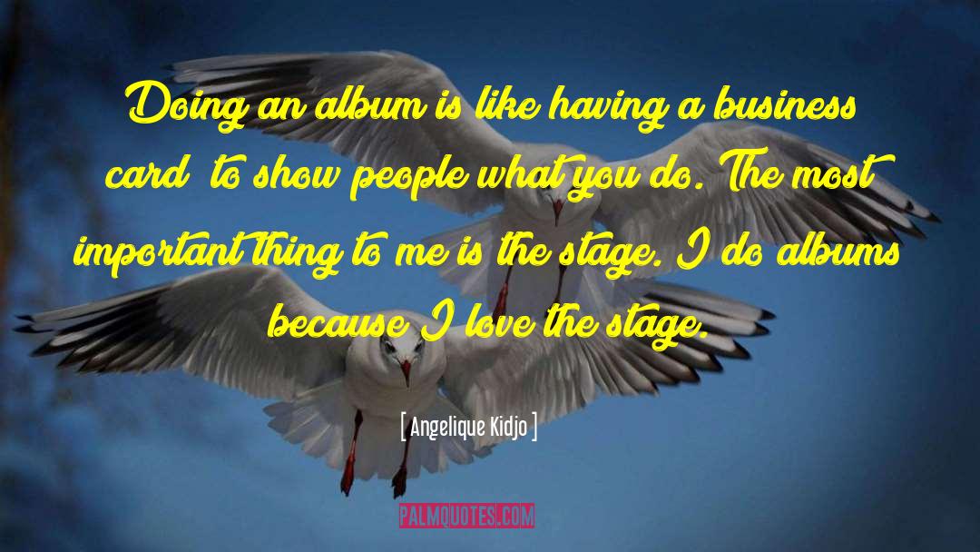 Business Card quotes by Angelique Kidjo