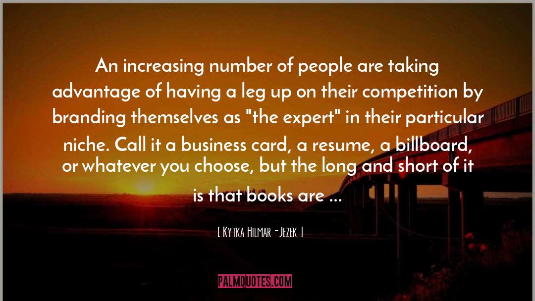Business Card quotes by Kytka Hilmar-Jezek