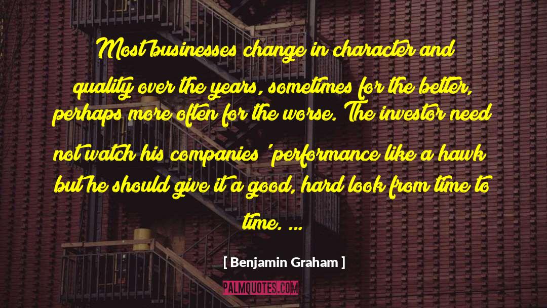 Business Change quotes by Benjamin Graham