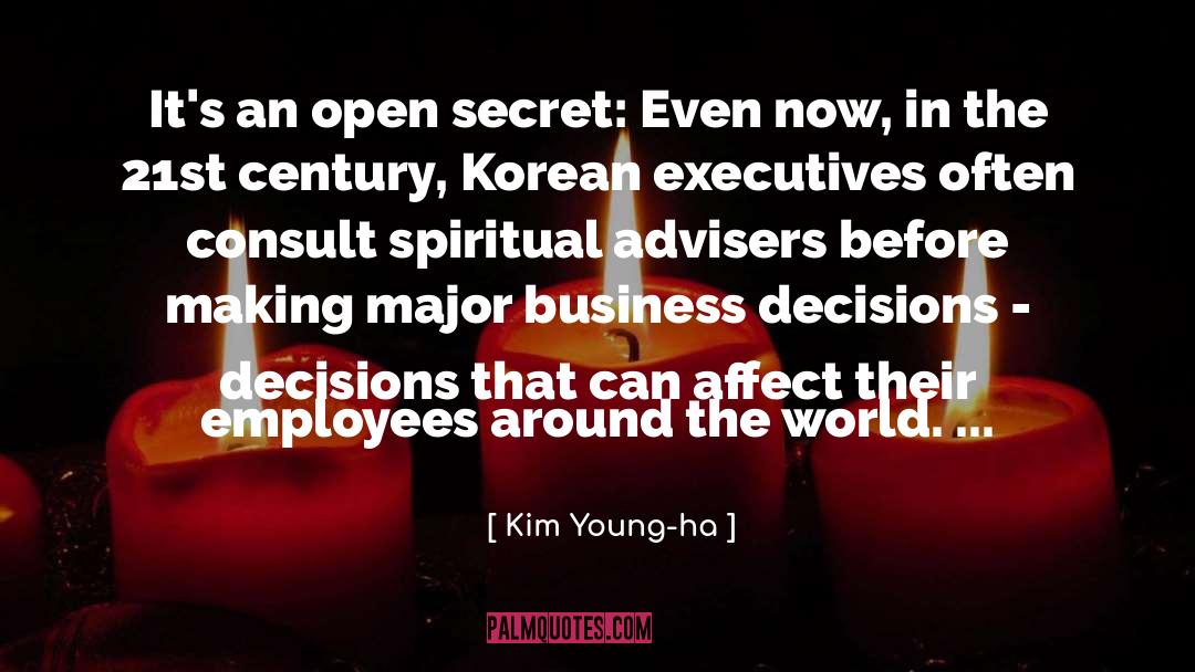 Business Decisions quotes by Kim Young-ha