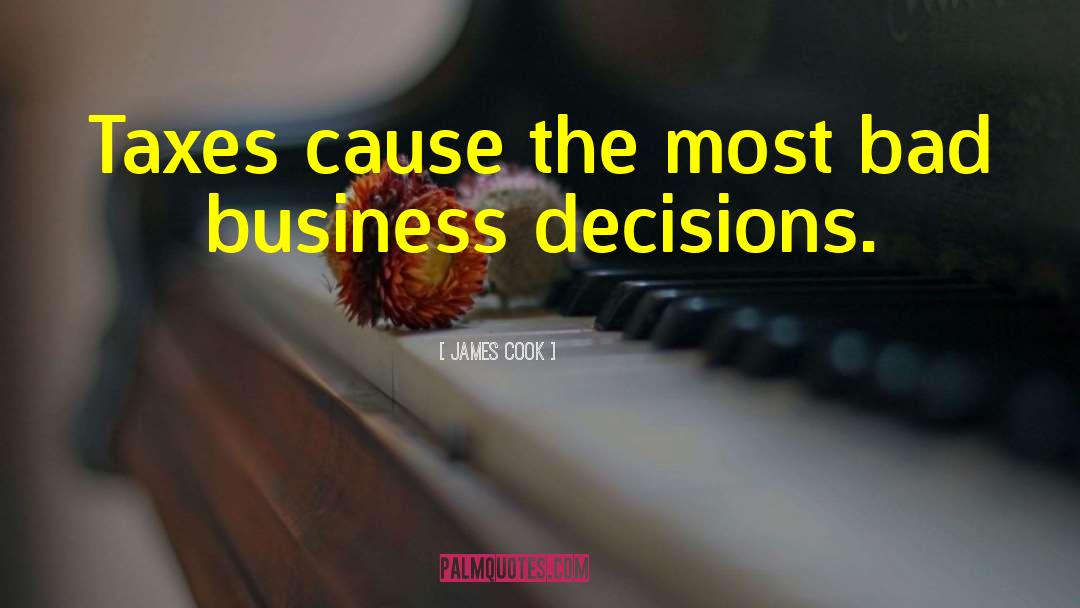 Business Decisions quotes by James Cook