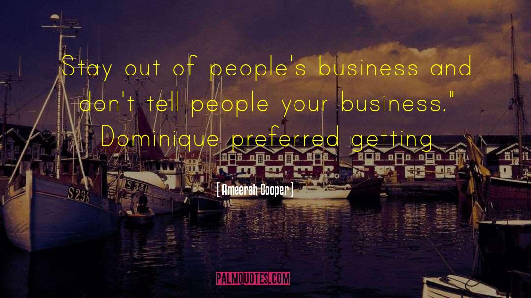 Business English quotes by Ameerah Cooper