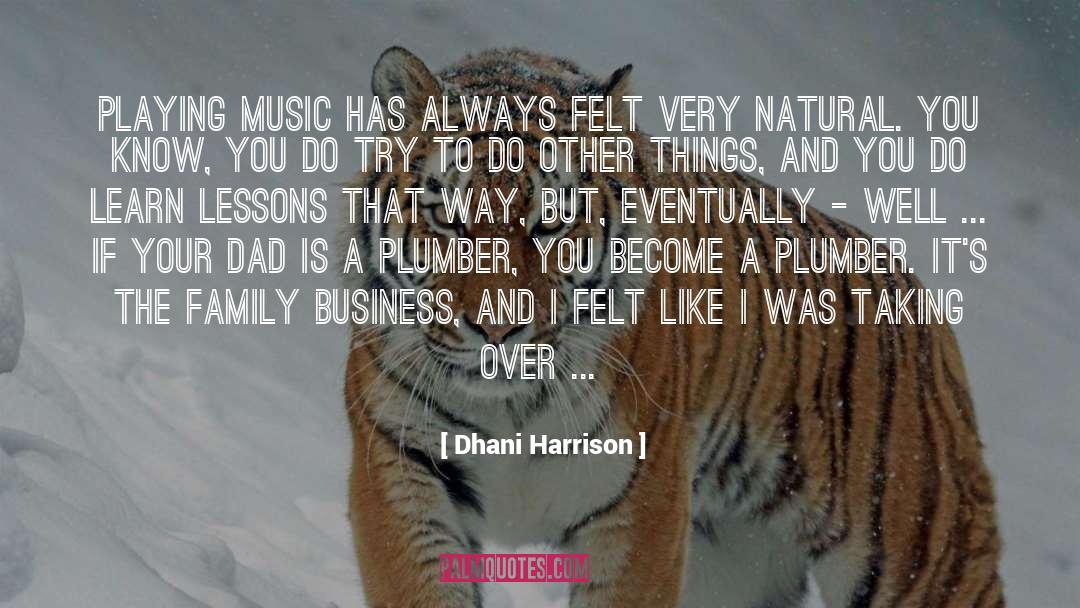 Business Family quotes by Dhani Harrison