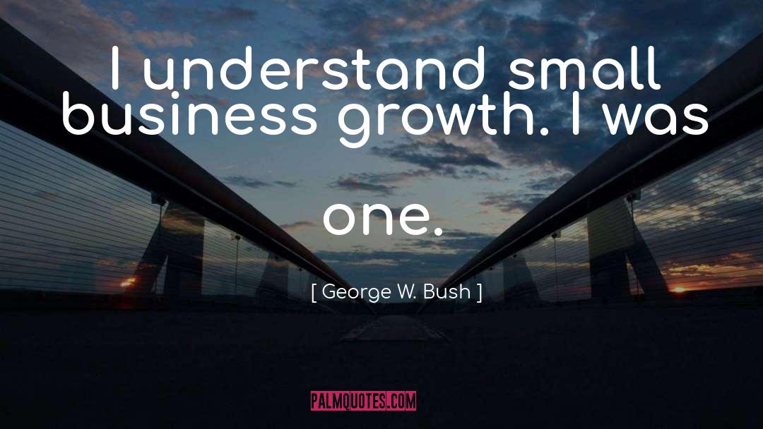 Business Growth quotes by George W. Bush