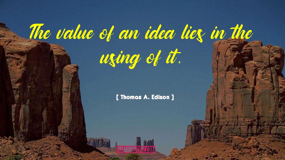 Business Ideas quotes by Thomas A. Edison