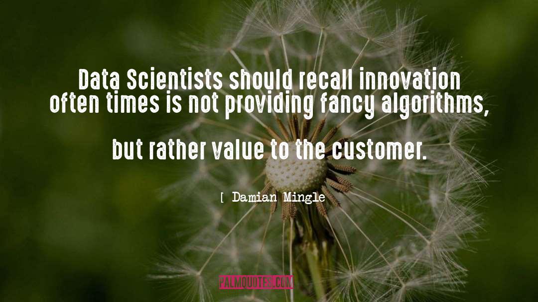 Business Innovation Model quotes by Damian Mingle