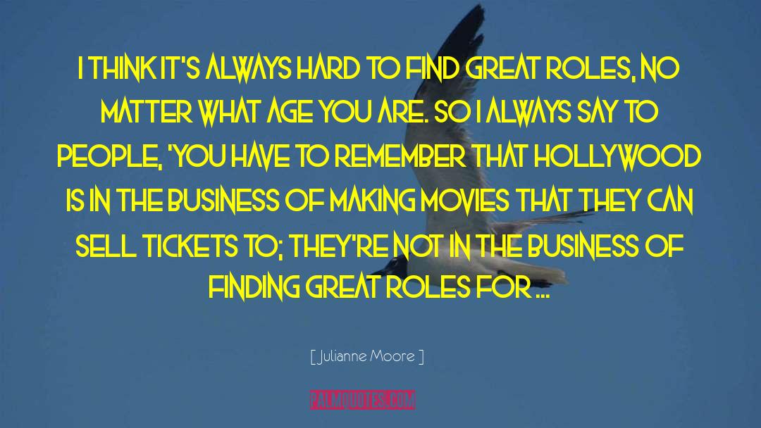 Business Inspiration quotes by Julianne Moore