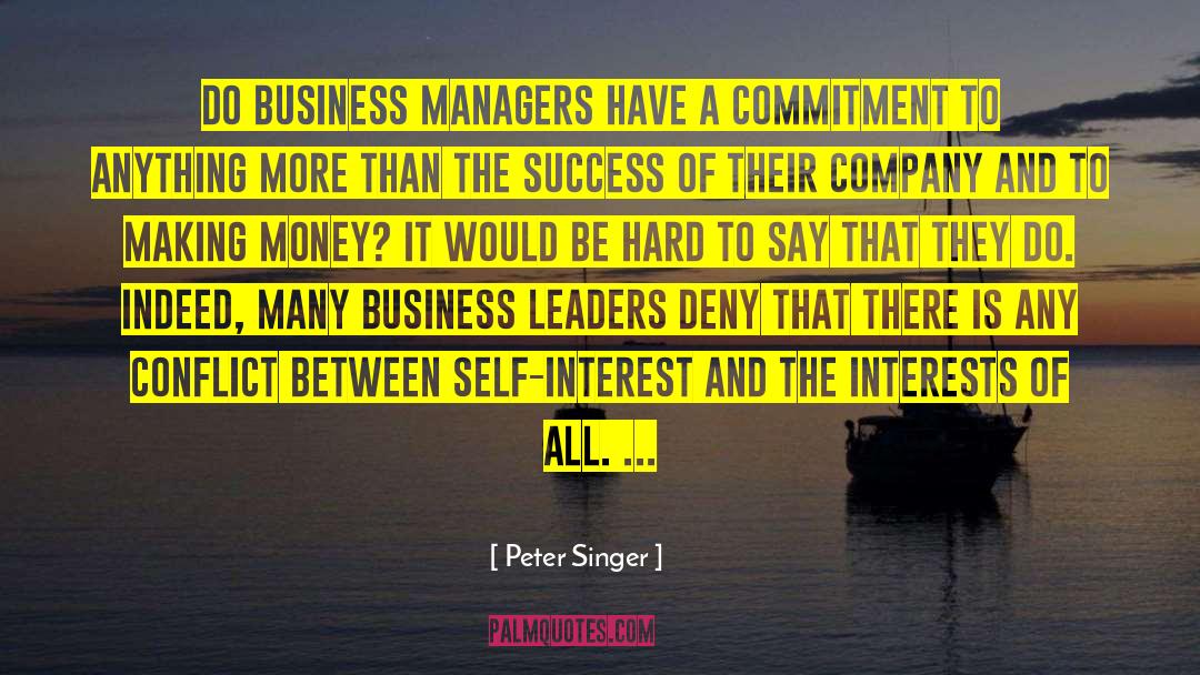 Business Leaders quotes by Peter Singer