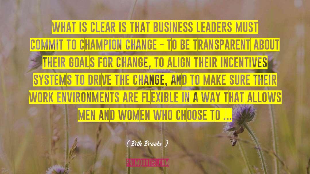 Business Leaders quotes by Beth Brooke