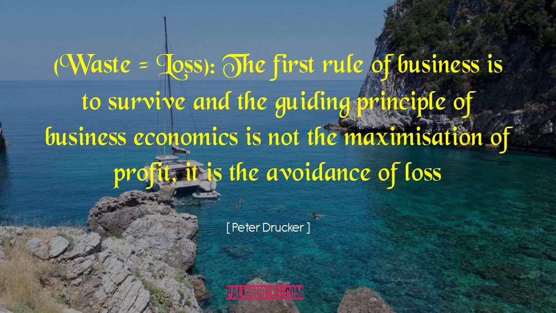 Business Loss quotes by Peter Drucker