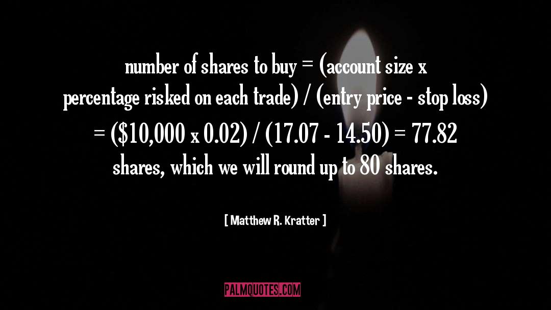 Business Loss quotes by Matthew R. Kratter