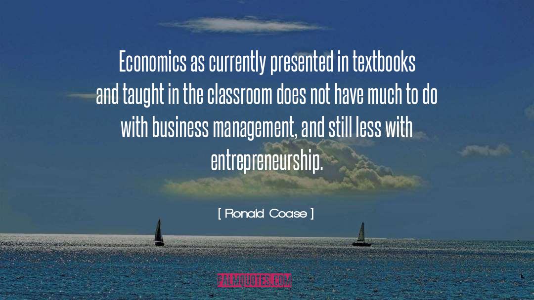 Business Management quotes by Ronald Coase