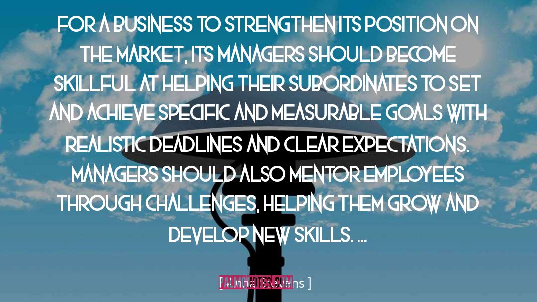 Business Management Training quotes by Anna Stevens