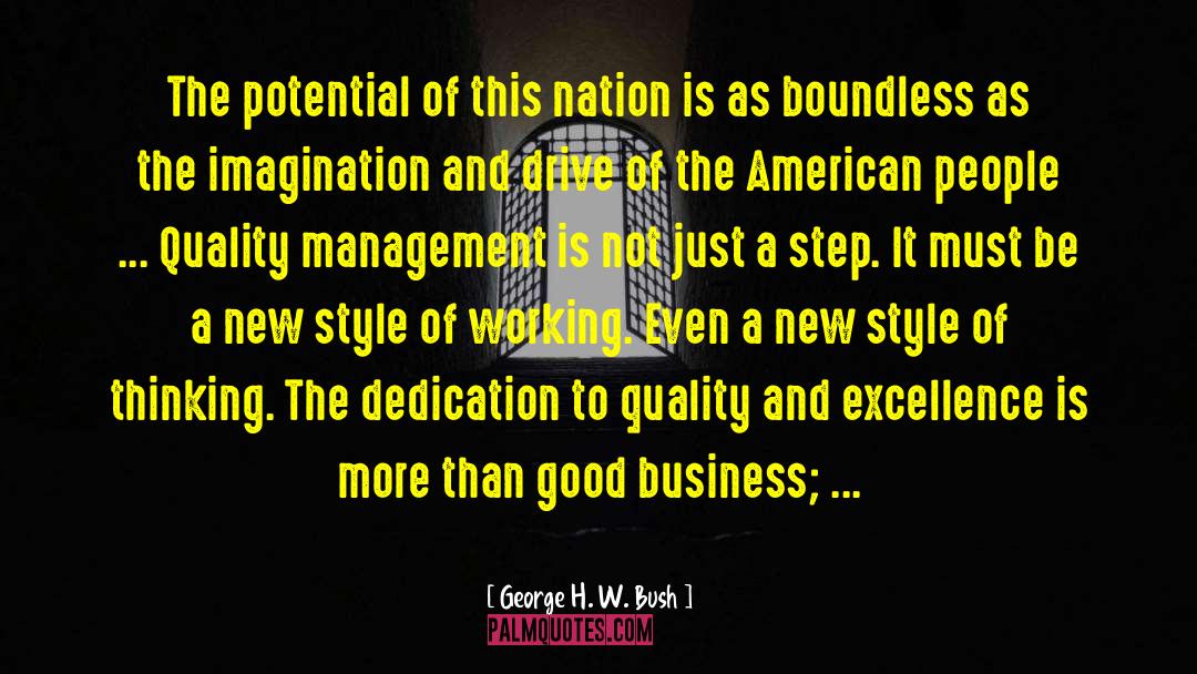 Business Management Training quotes by George H. W. Bush
