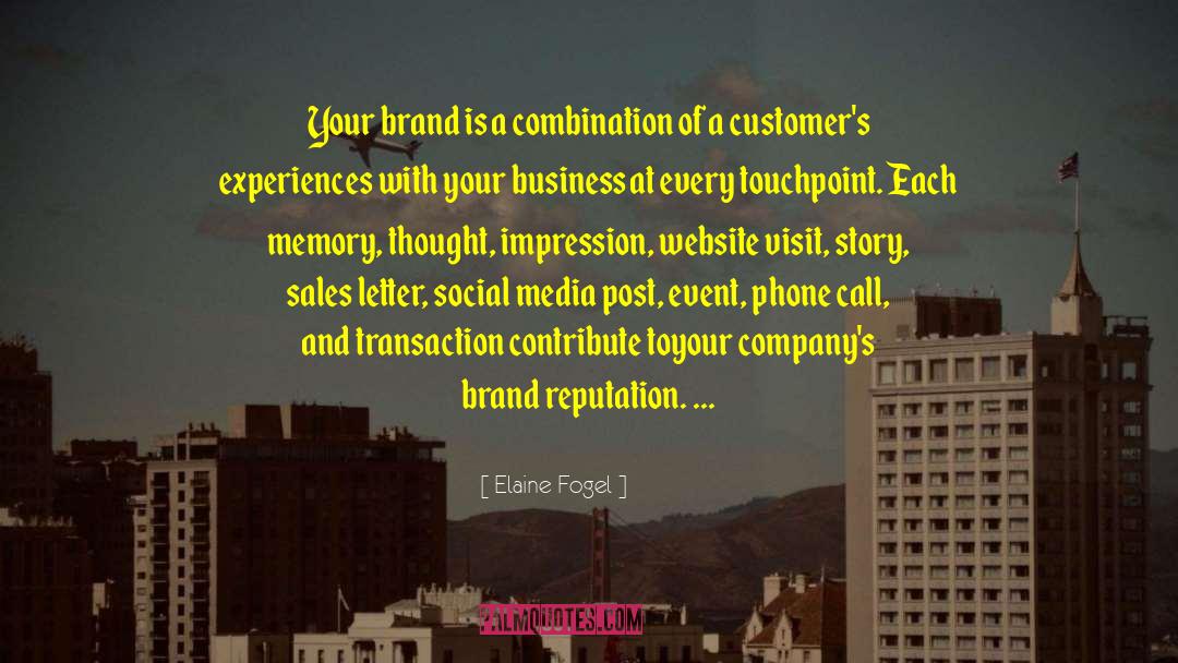 Business Marketing quotes by Elaine Fogel