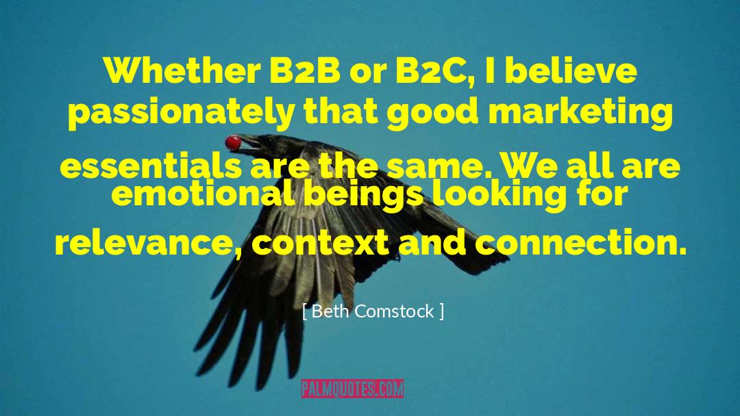 Business Marketing quotes by Beth Comstock