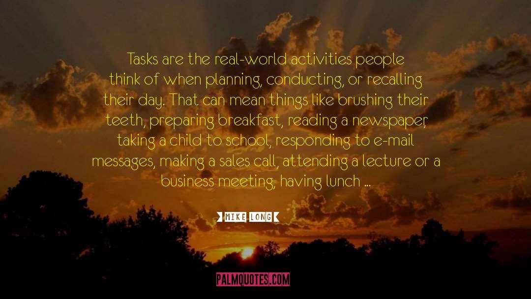 Business Meeting quotes by Mike Long