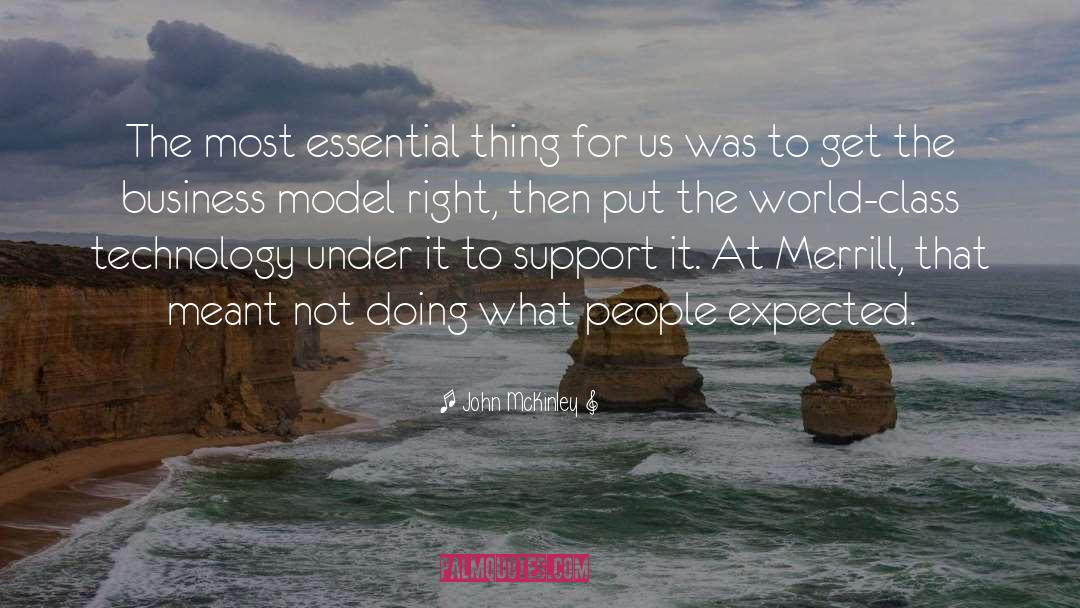 Business Model quotes by John McKinley