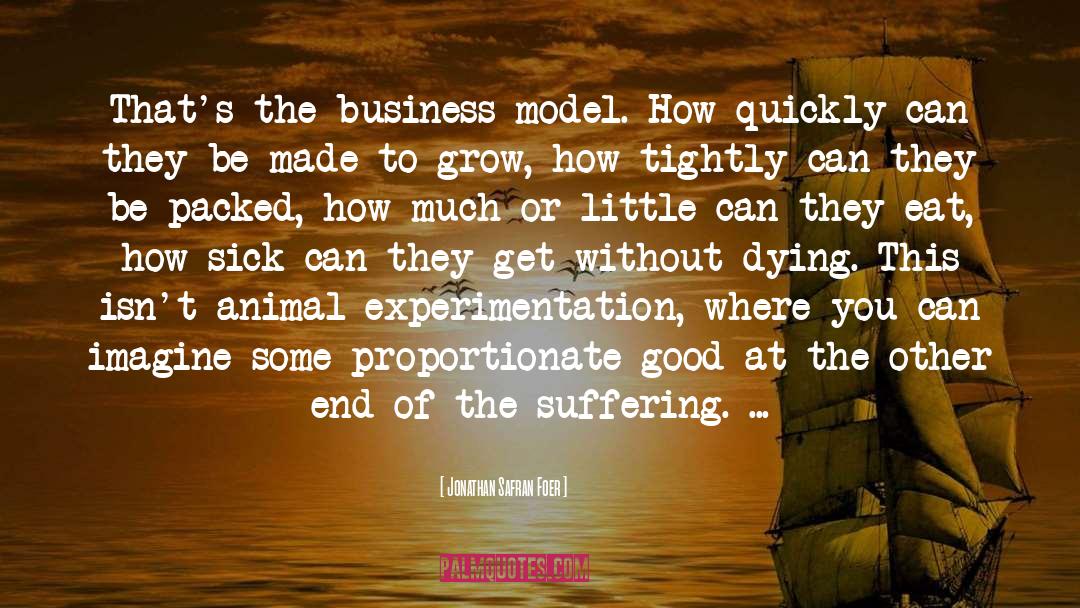 Business Model quotes by Jonathan Safran Foer