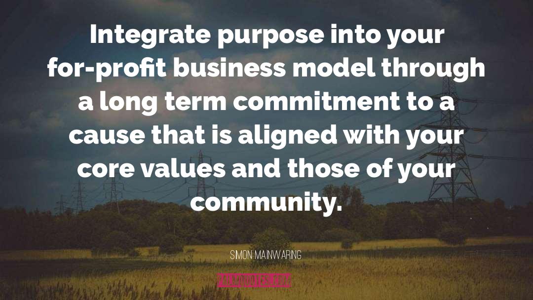 Business Model quotes by Simon Mainwaring