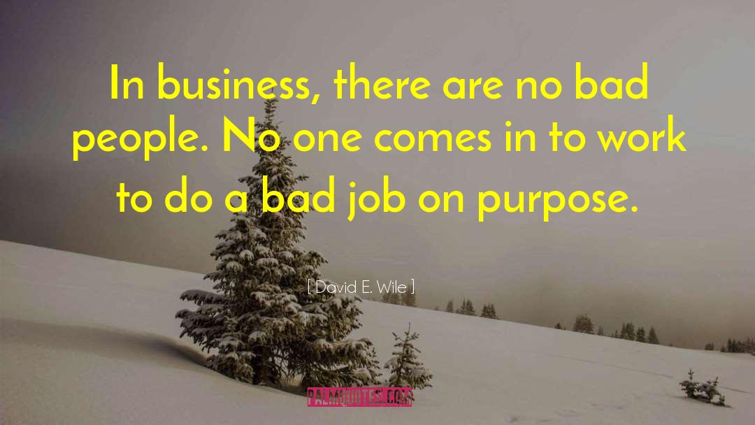 Business Networking quotes by David E. Wile