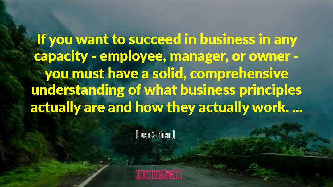 Business Owner Policy quotes by Josh Kaufman
