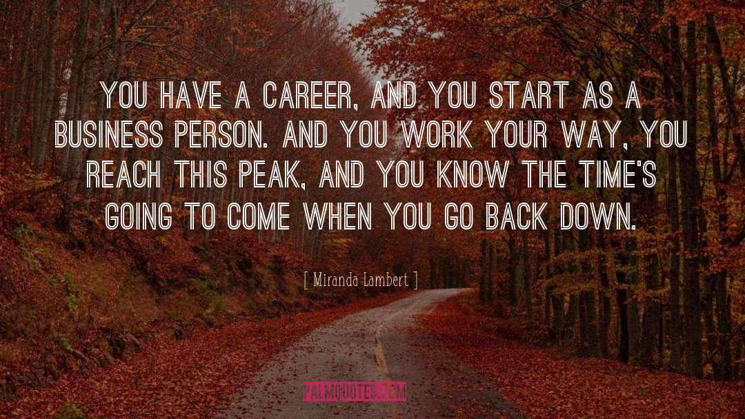 Business Person quotes by Miranda Lambert