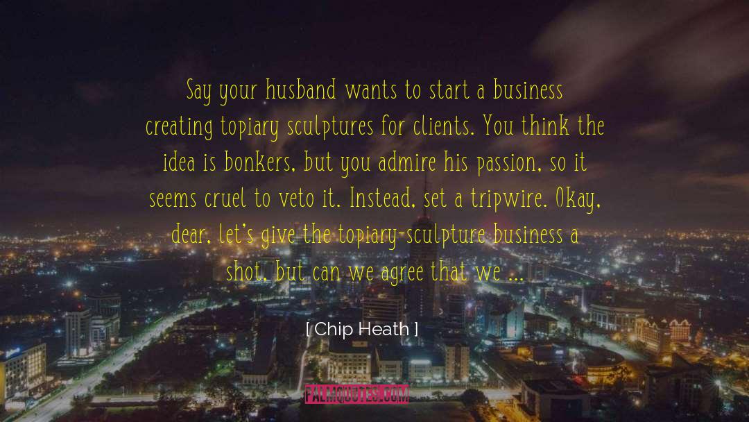 Business Plan Consultant quotes by Chip Heath
