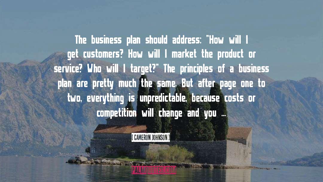 Business Plan quotes by Cameron Johnson
