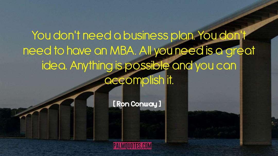 Business Plan quotes by Ron Conway