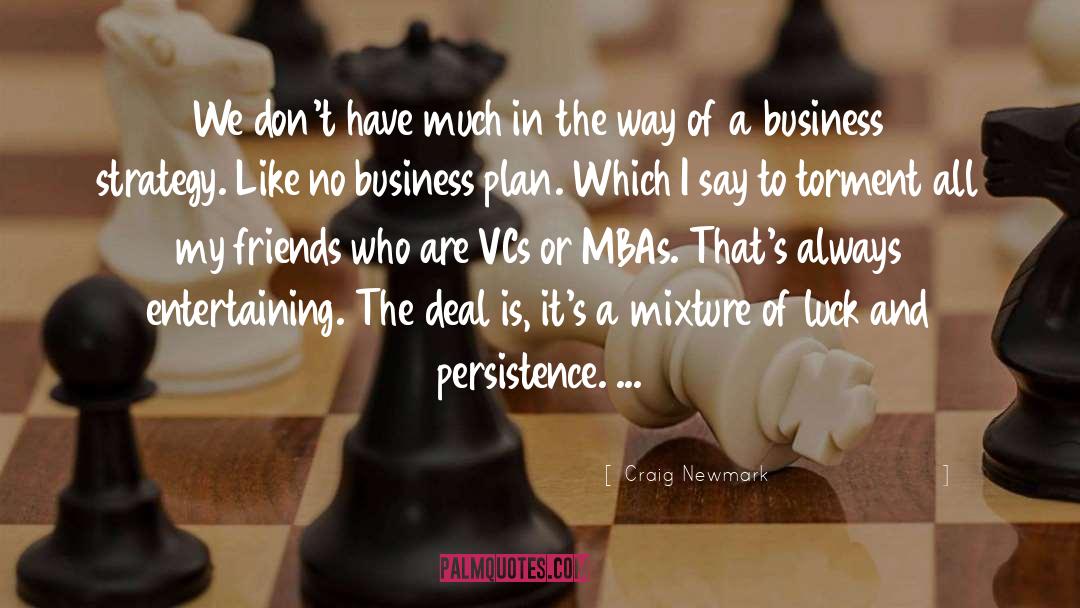 Business Plan quotes by Craig Newmark