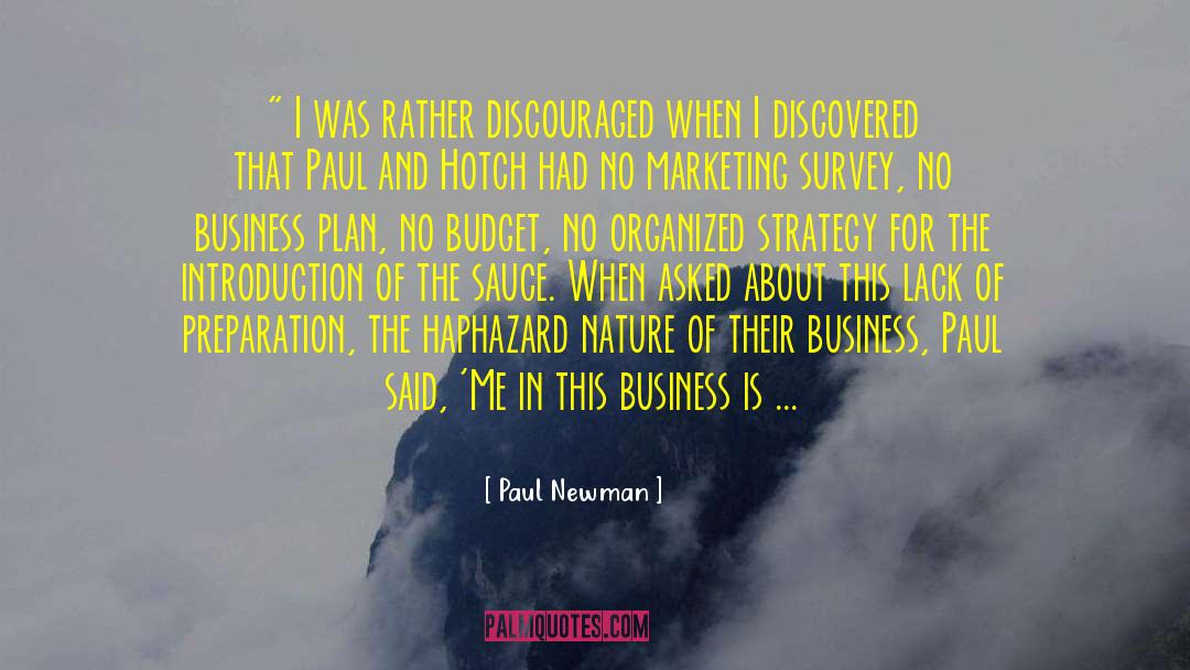 Business Plan quotes by Paul Newman