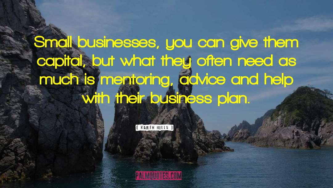 Business Plan Writers quotes by Karen Mills