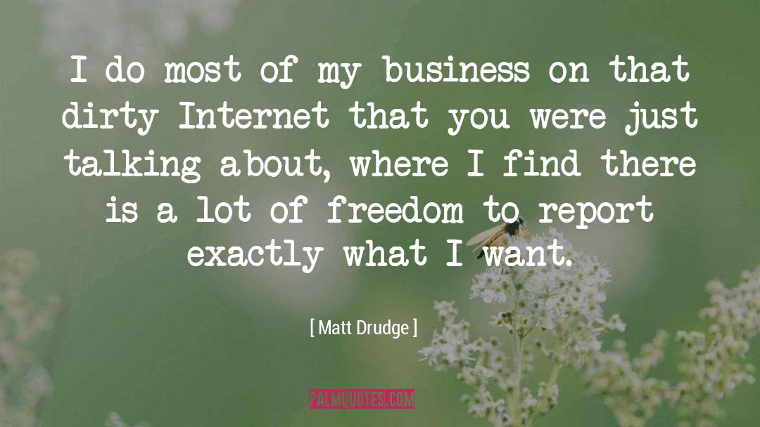 Business Planning quotes by Matt Drudge
