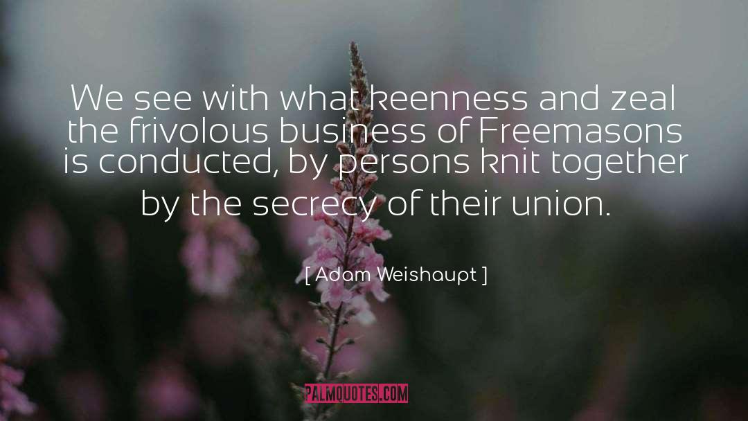 Business Presentations quotes by Adam Weishaupt
